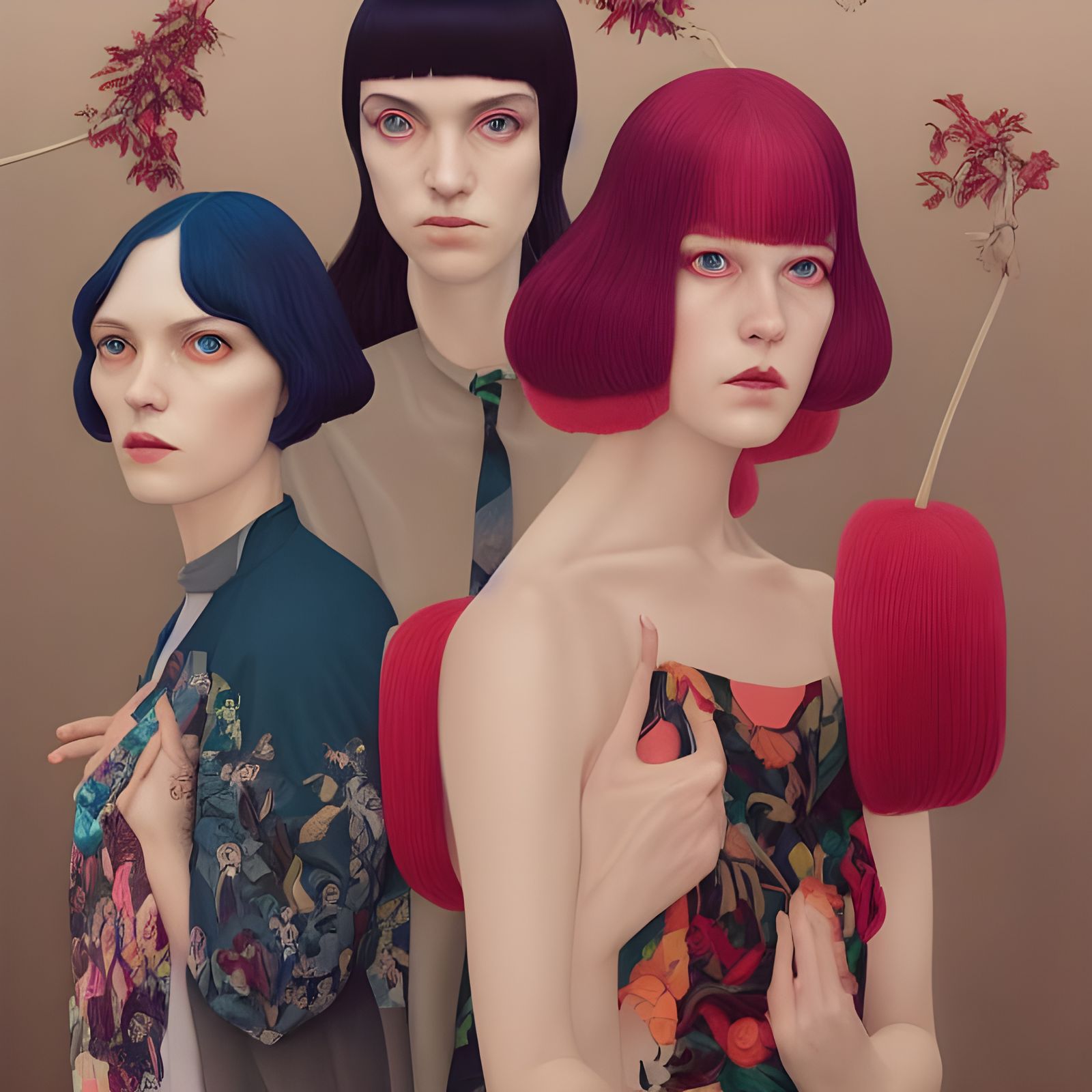 Ornate Fashion Portrait in Orientalist Style