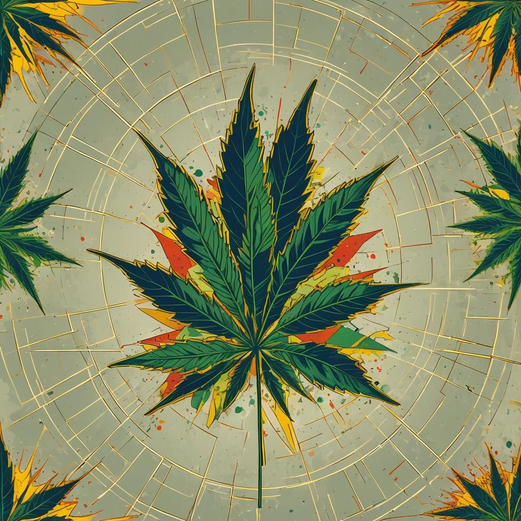 Marijuana leaf high