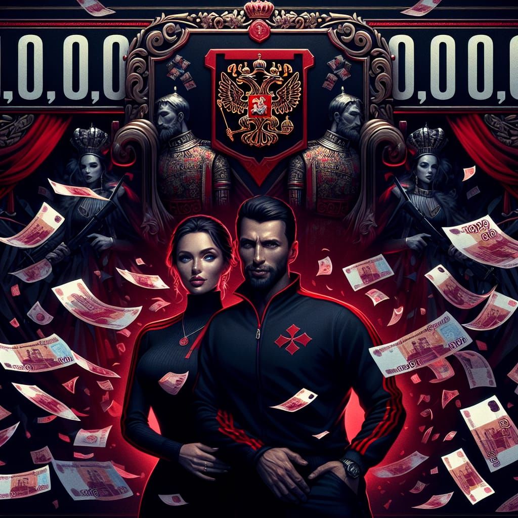 Wealthy Slavic Couple in Cinematic Matte Painting