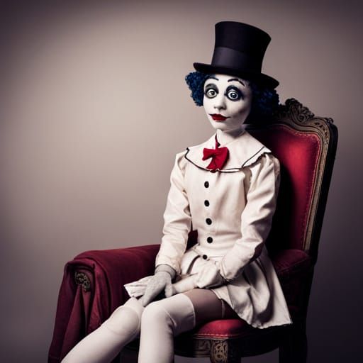 Pierrette Puppet in a Cinematic Portrait