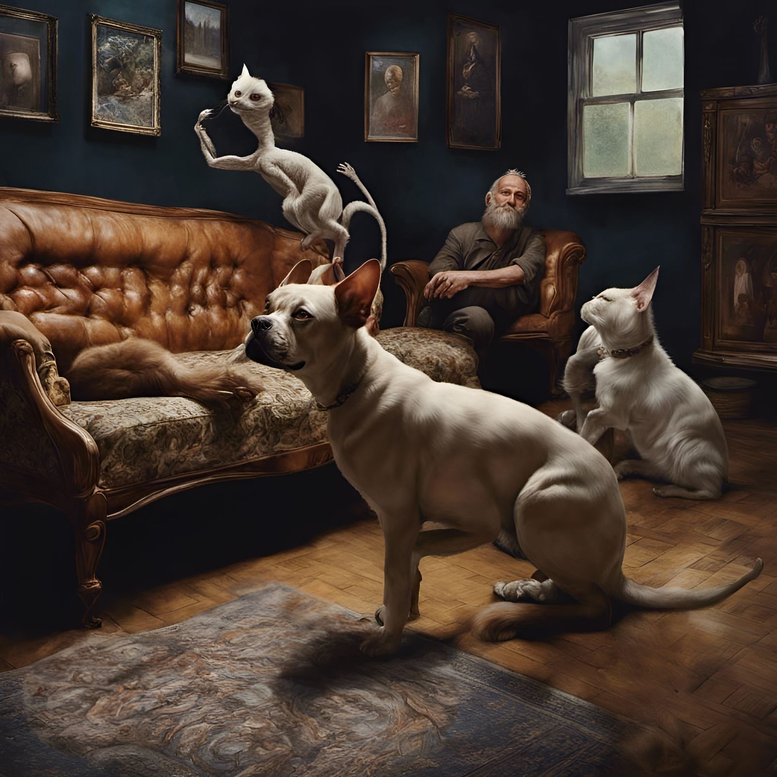 Eldritch Alien Pets in Dreamy Light: Photorealistic 8K