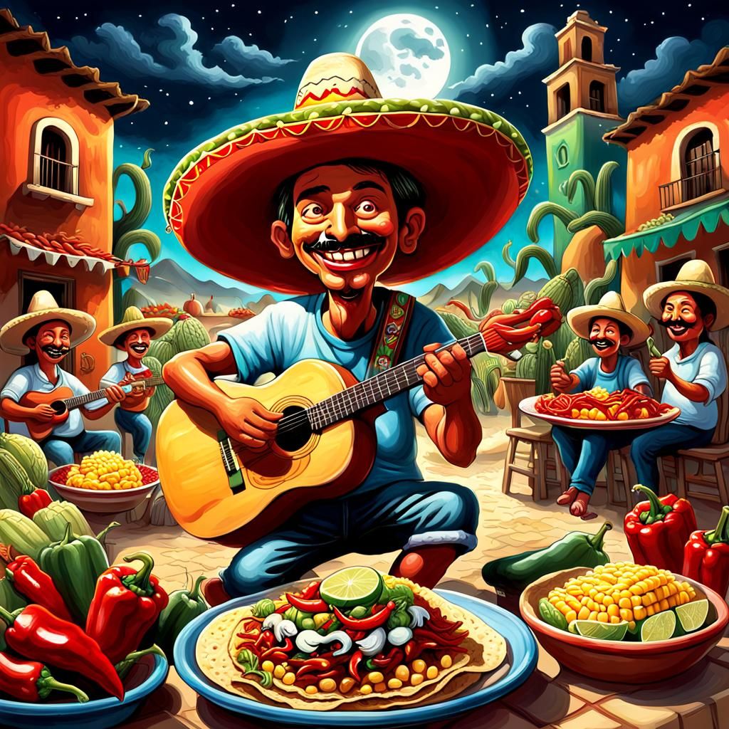 Mexican village festival