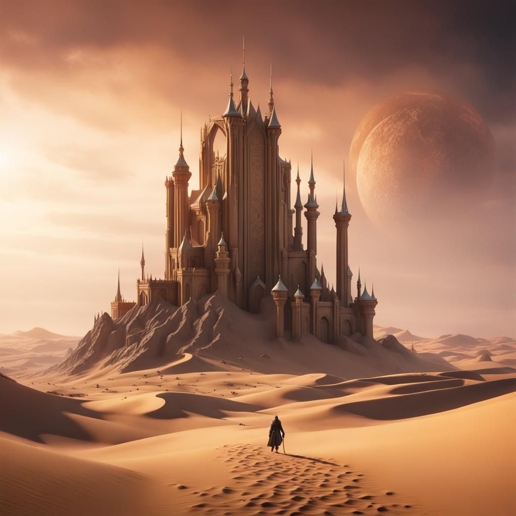 Fantastical Matte Painting with Deep Color