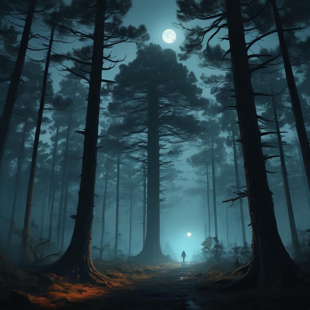 Mystical Heart in Southern Gothic Forest