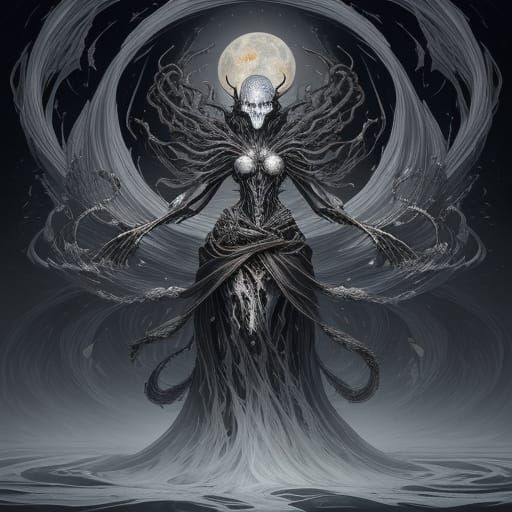 The Inkweaver: Colossal Ink Being Painting Worlds