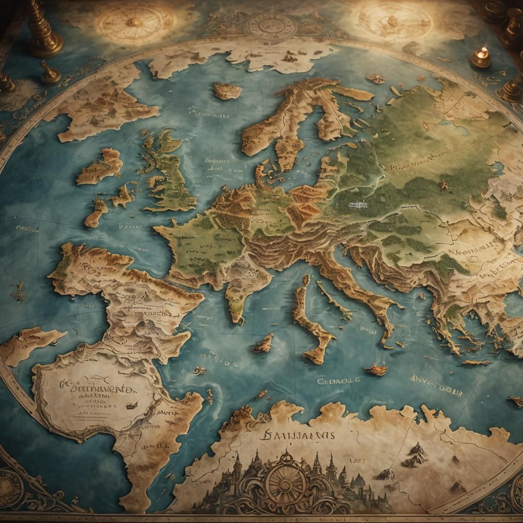 Mystical World Map from the 9th Century