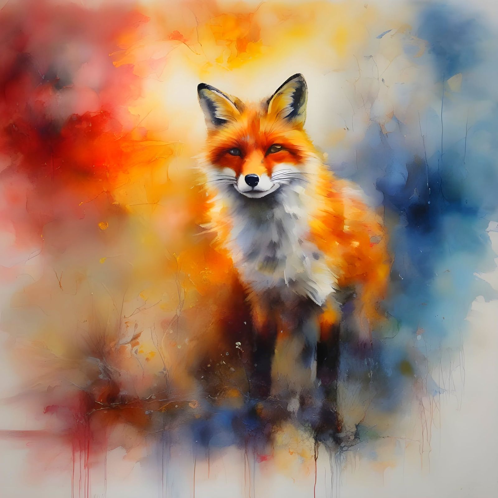 Autumn Fox in Ethereal Fog