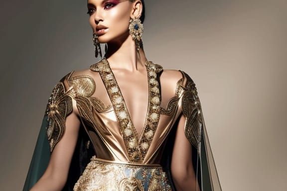 Futuristic Goddess in Glass Box: Hyperrealistic Digital Art