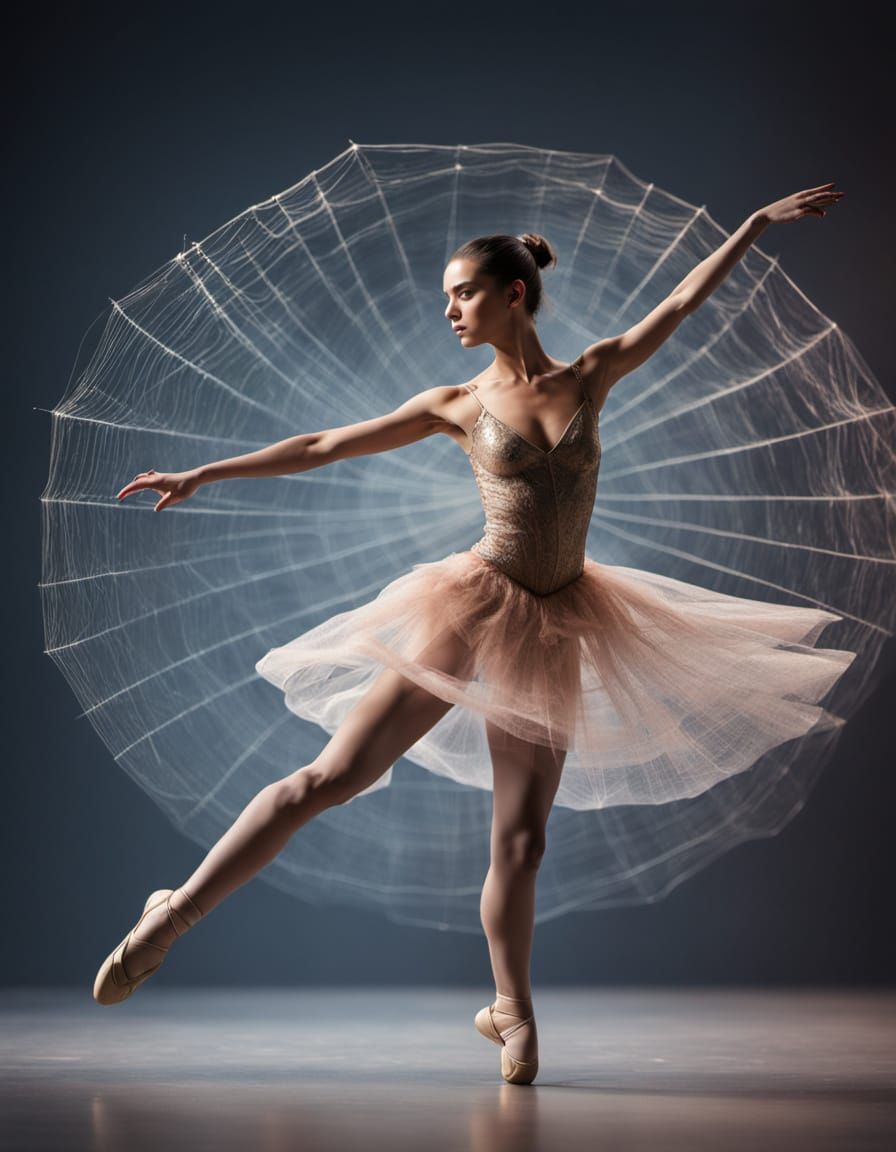 Ballerina of Spider Webs in Spotlight