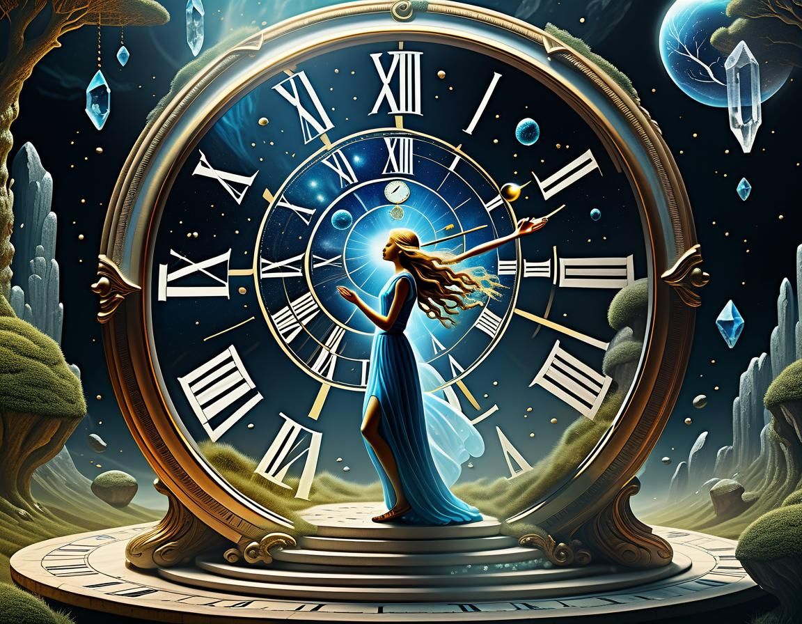 Goddess of Time with Crystalline Powers