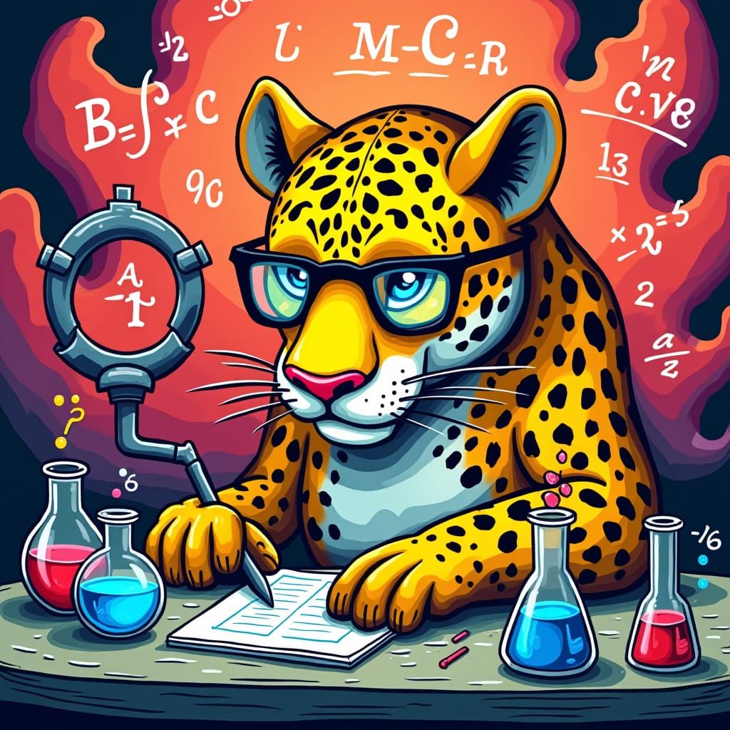 Cartoon Jaguar's Math and Science Adventure