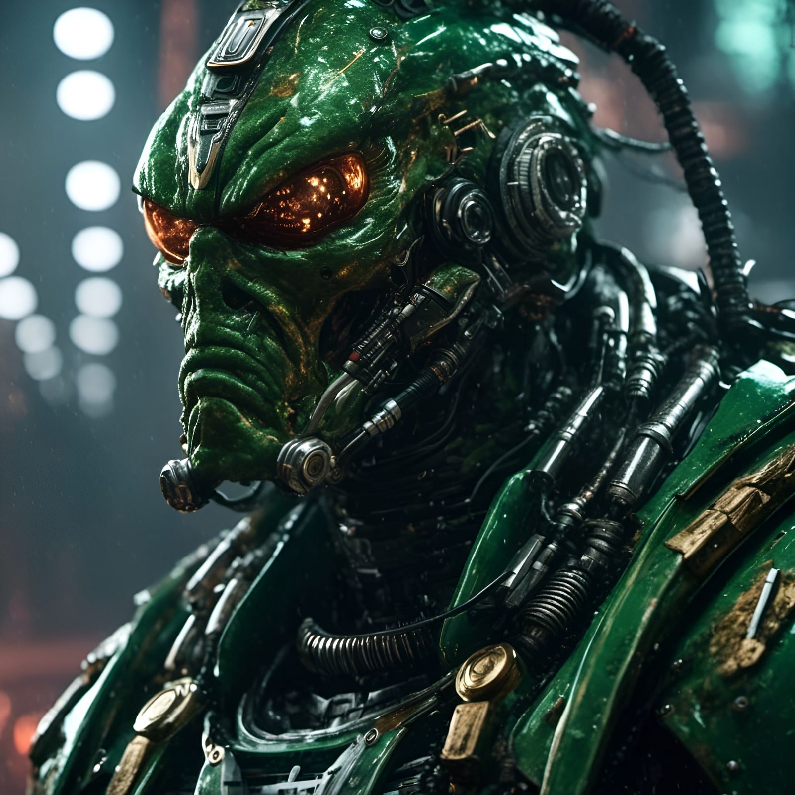 Photorealistic Super Mutant Doctor Portrait