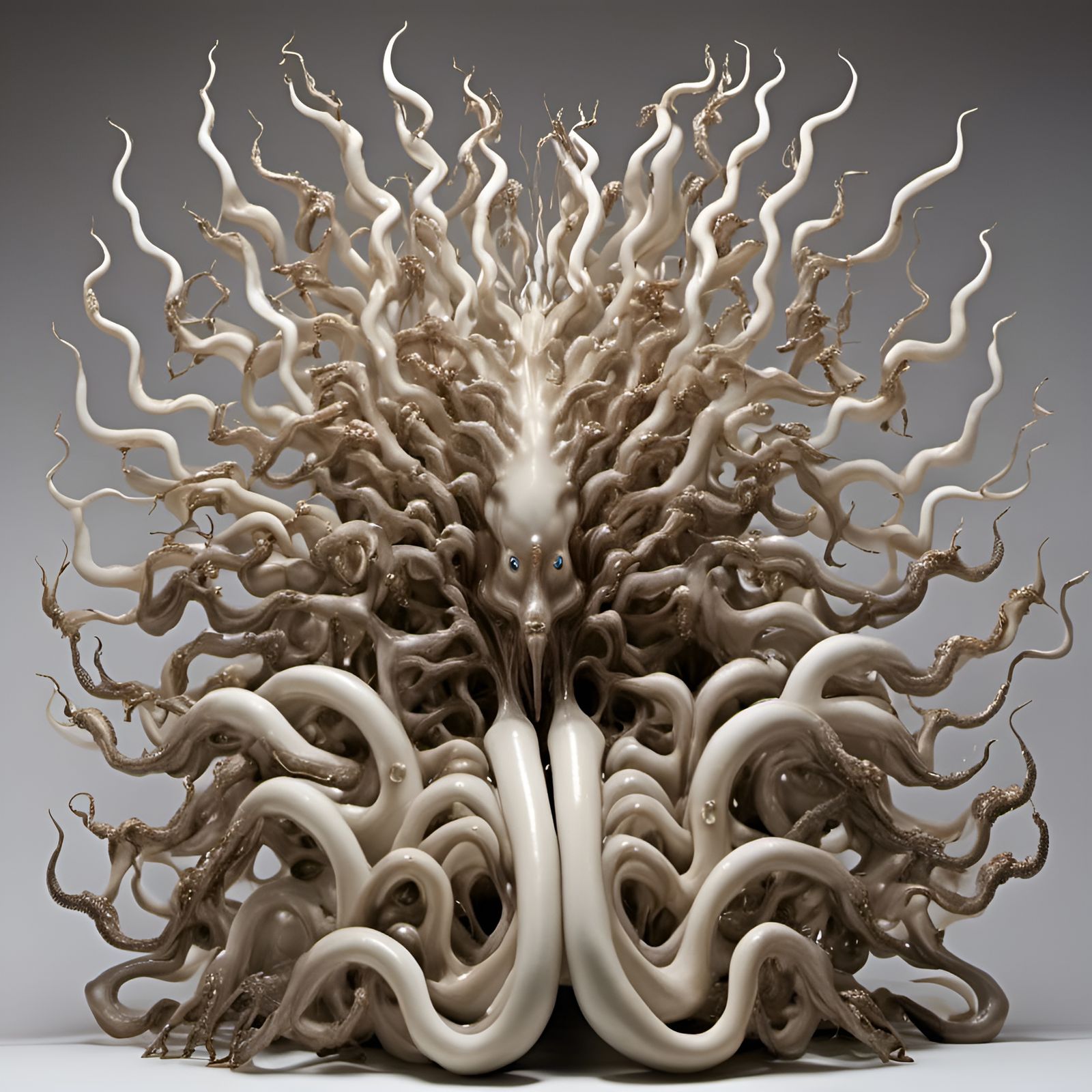 Strange Aliens Socializing at Dinner