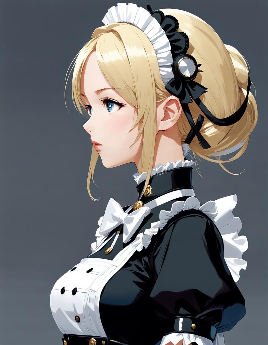 Android Maid Princess in Anime Style