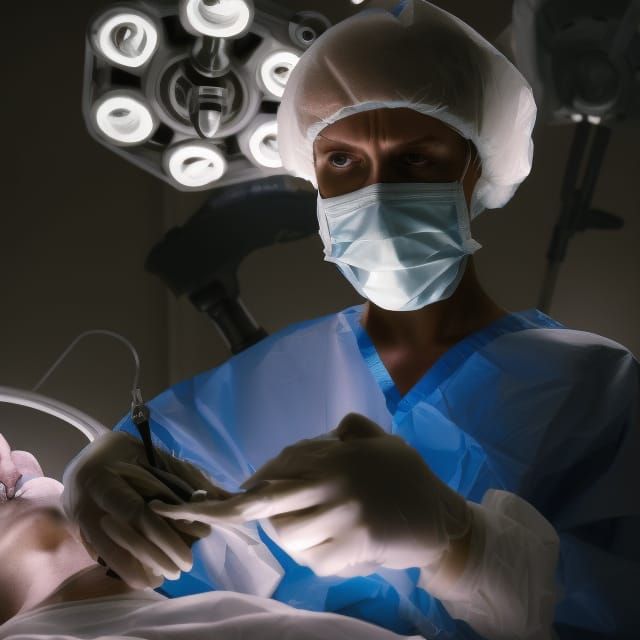 Surgeon Prepares for Surgery: Cinematic Digital Art