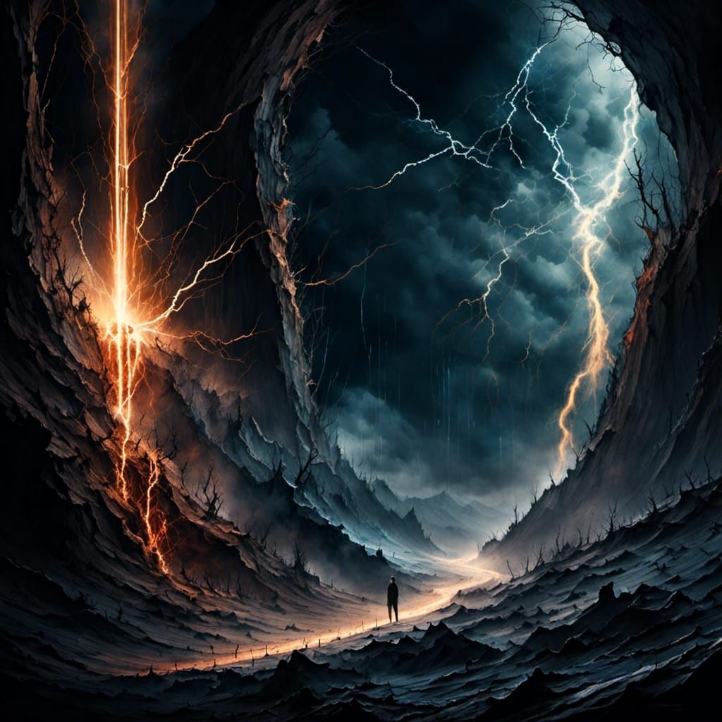 Dramatic Tesla Coil in Space with Sound Waves
