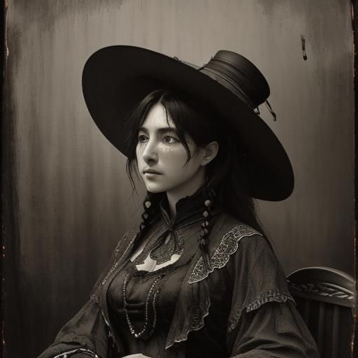 Bohemian Gathering, Fin de Siecle, in Wet Plate Collodion St...