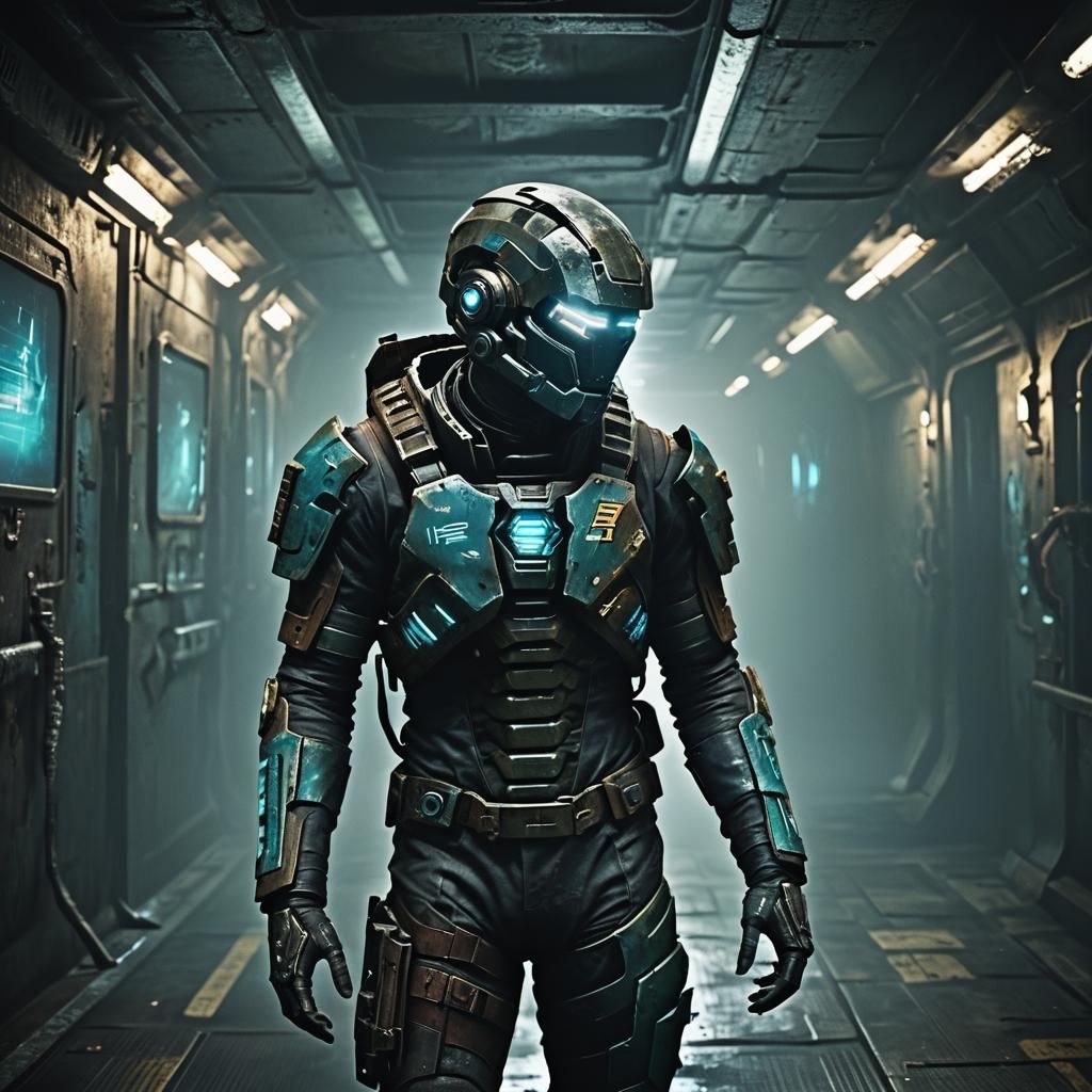 Zombie in Futuristic Suit, Dead Space Style