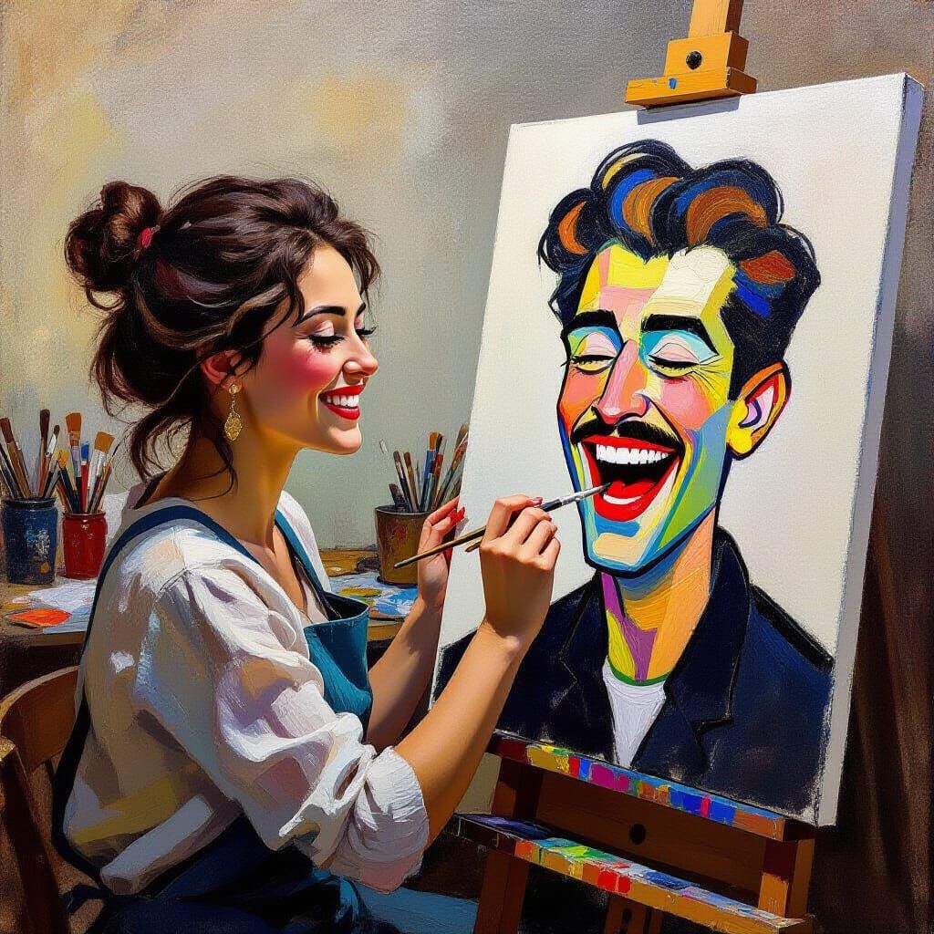 „Ein Lächeln in warmen Farben“