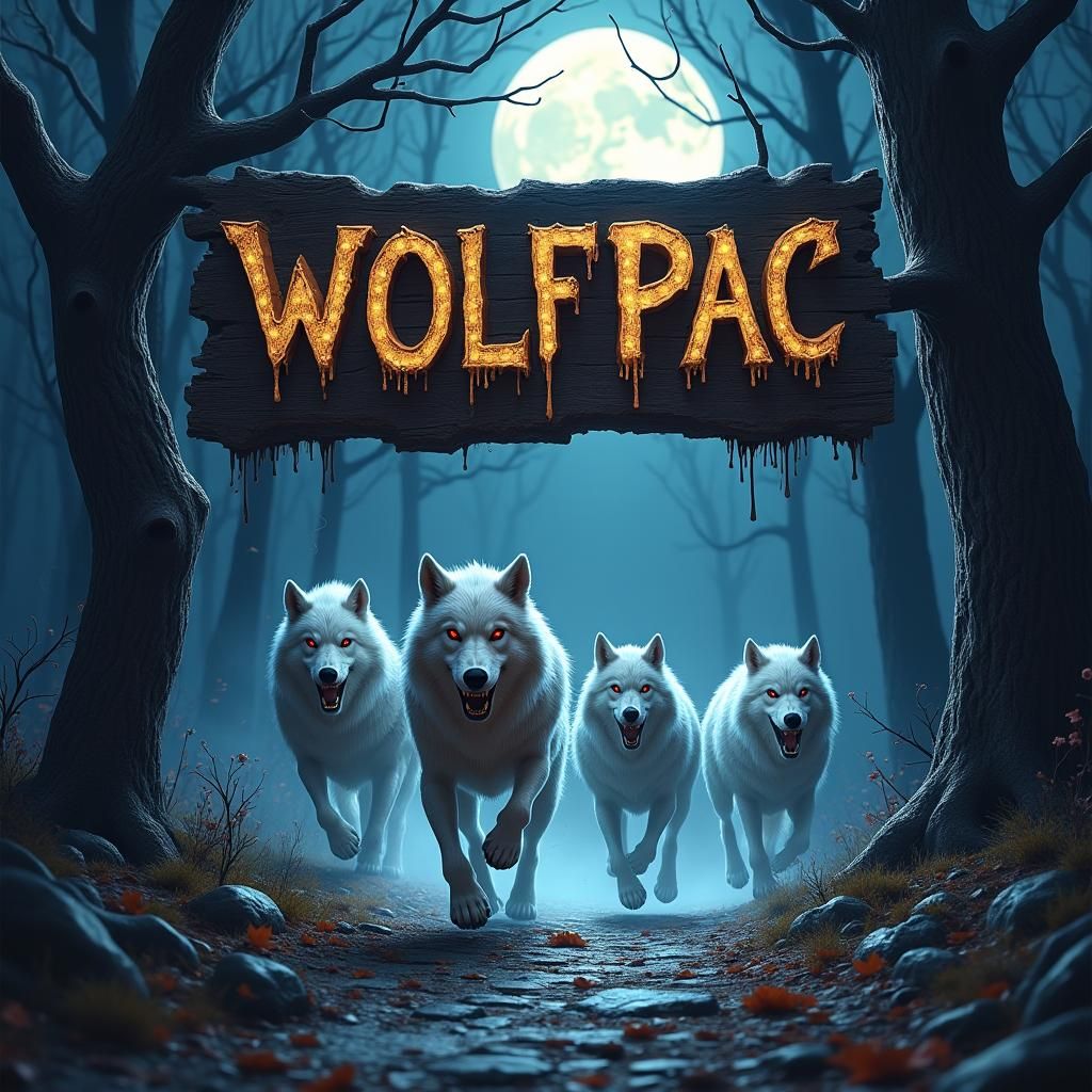 White Werewolves Chase Viewer in Mystic Forest