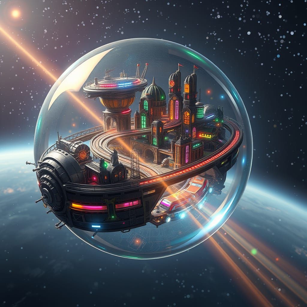 Orb's metropolis in out space