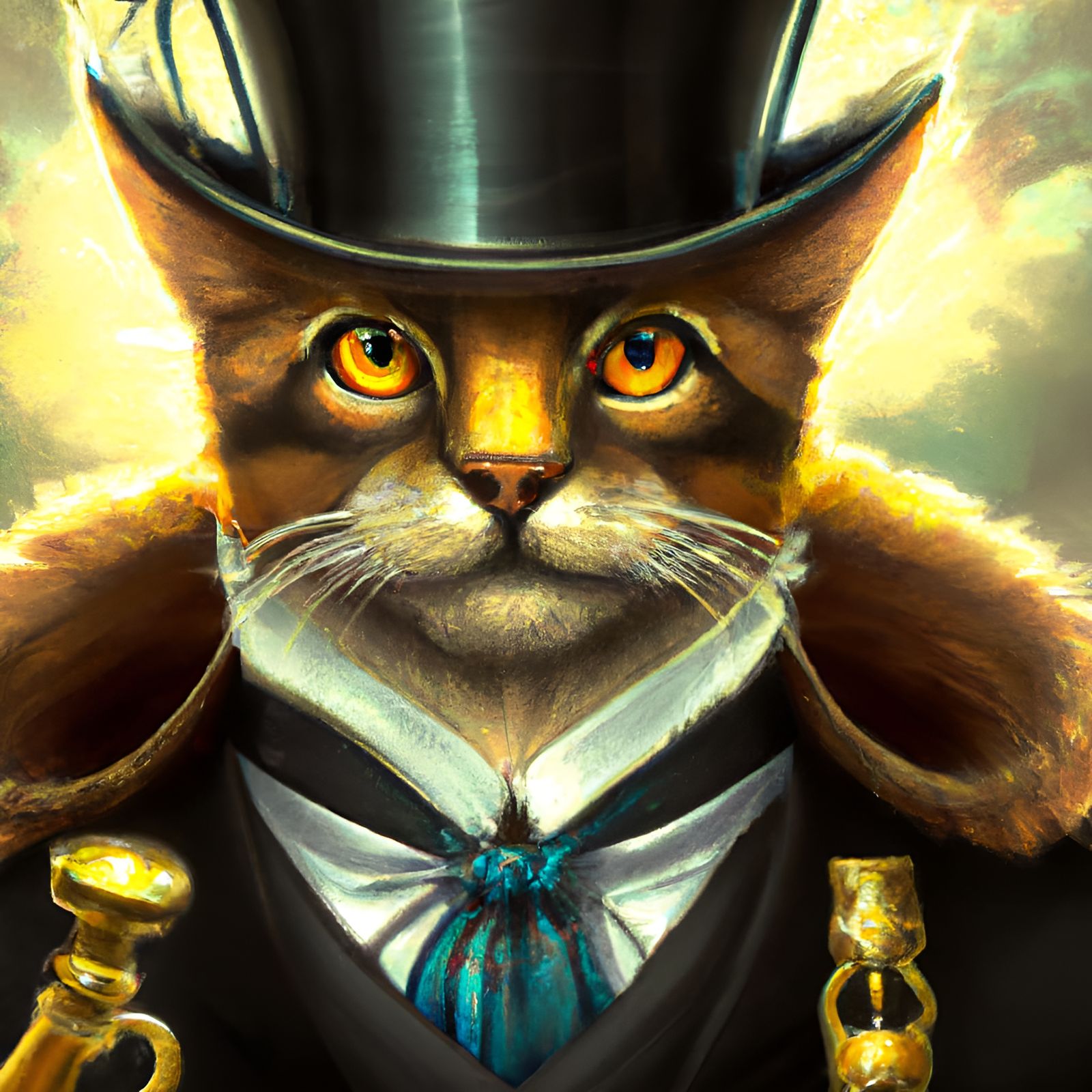 Cat With Monacle and Tuxedo