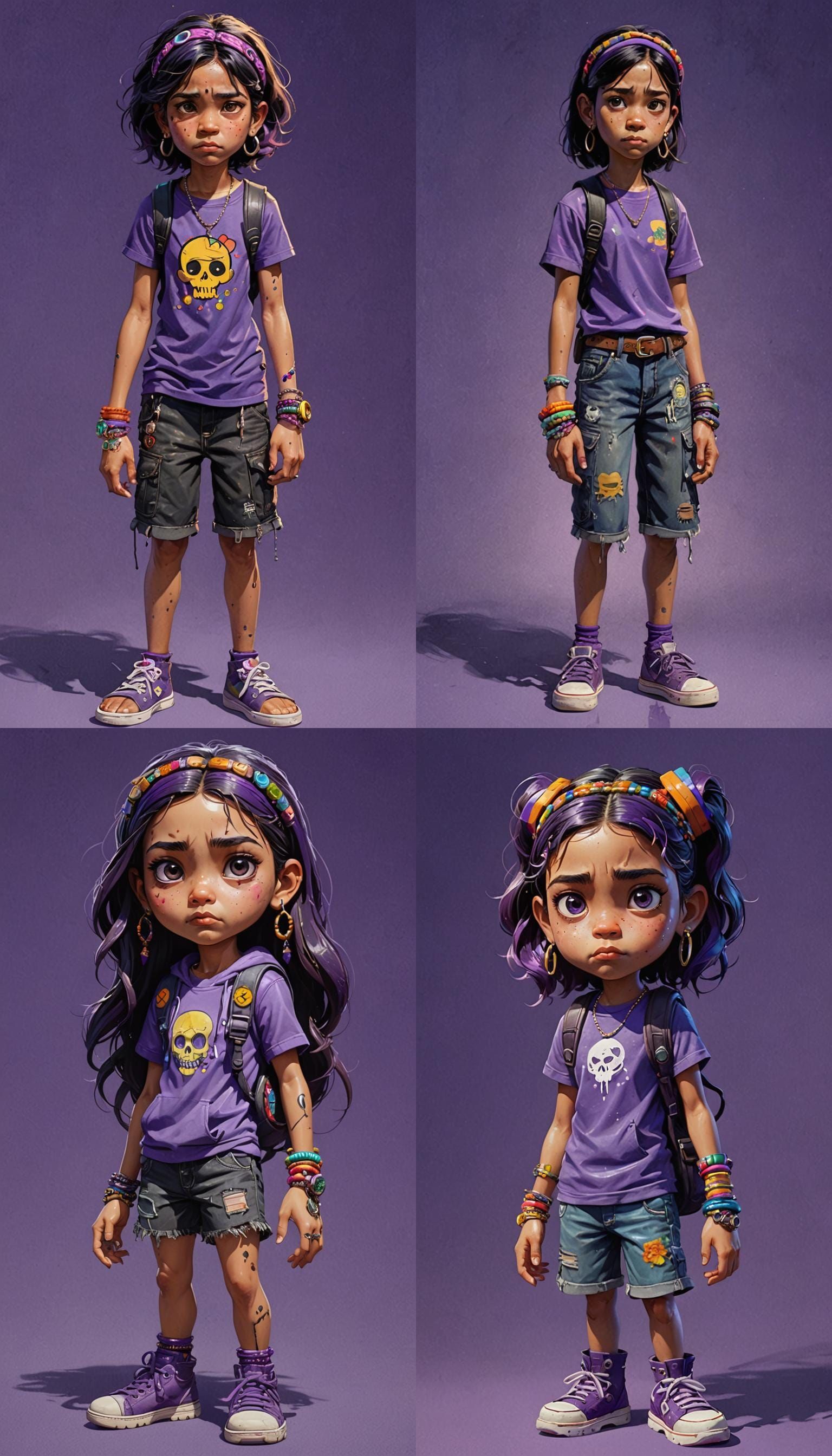 A cute girls with bangle jangles