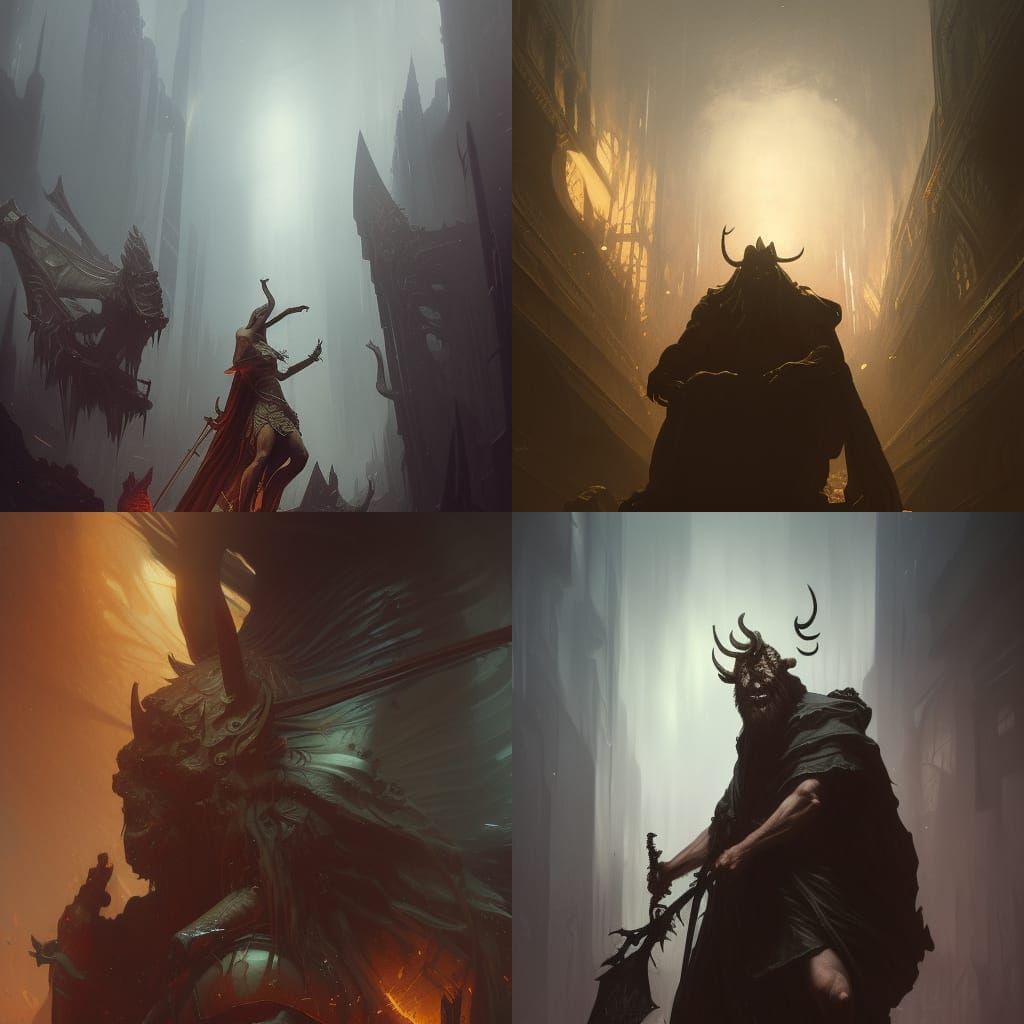 Belphegor in Dark Fantasy Style