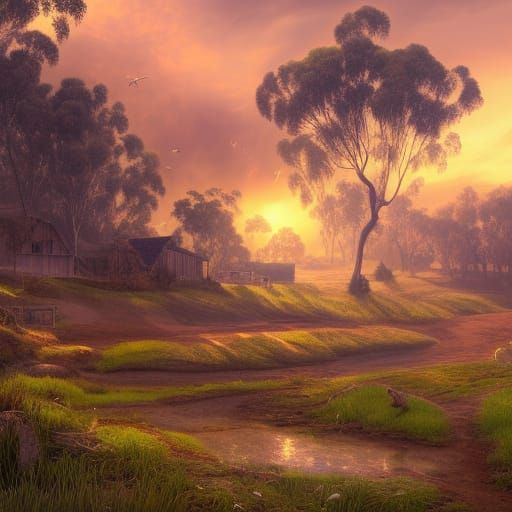Countryside at days end