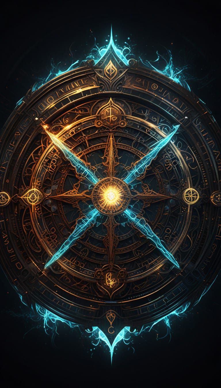 Ethereal Magic Sigil in Vibrant Detail