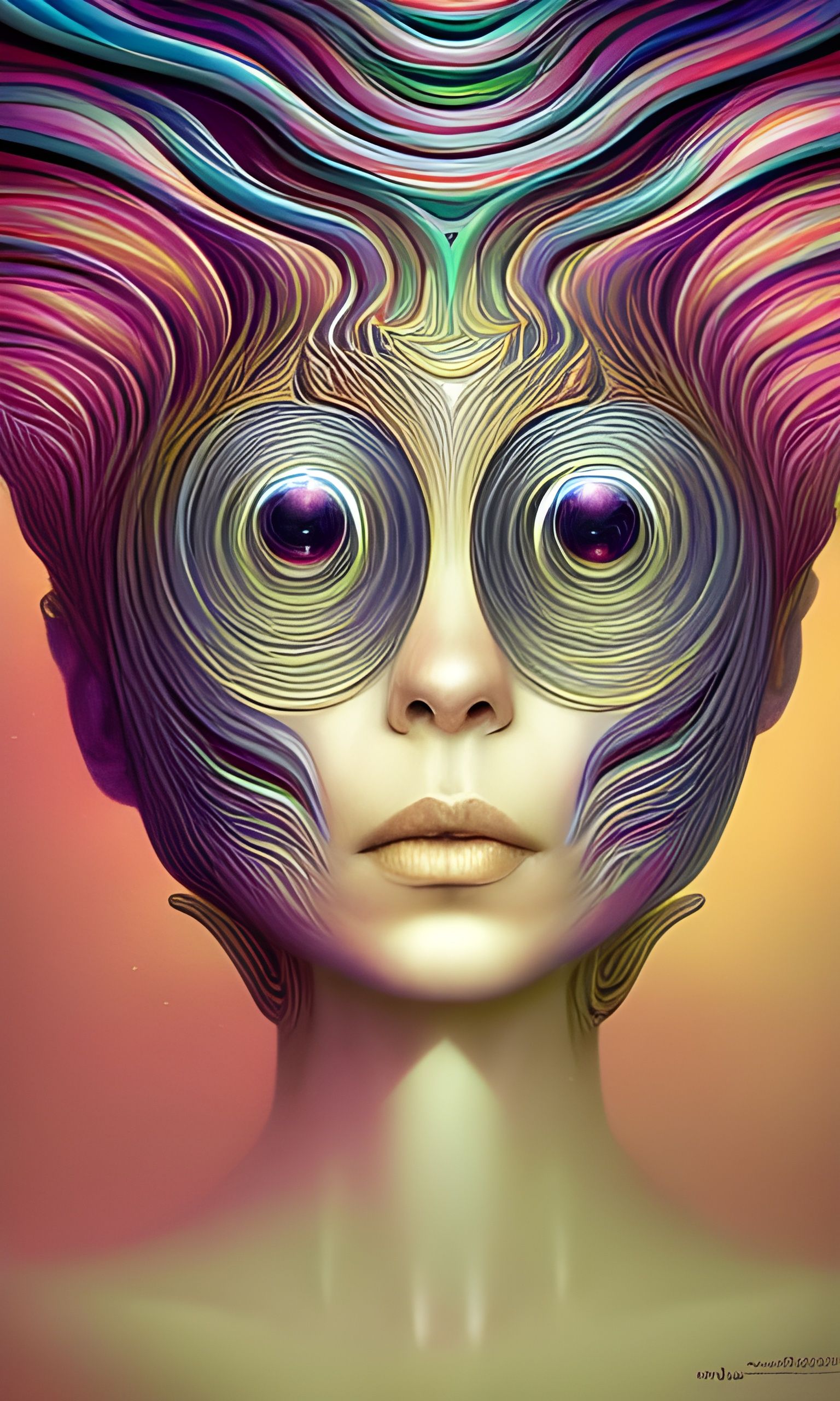 Robotic Willow Tree with Fractal Face