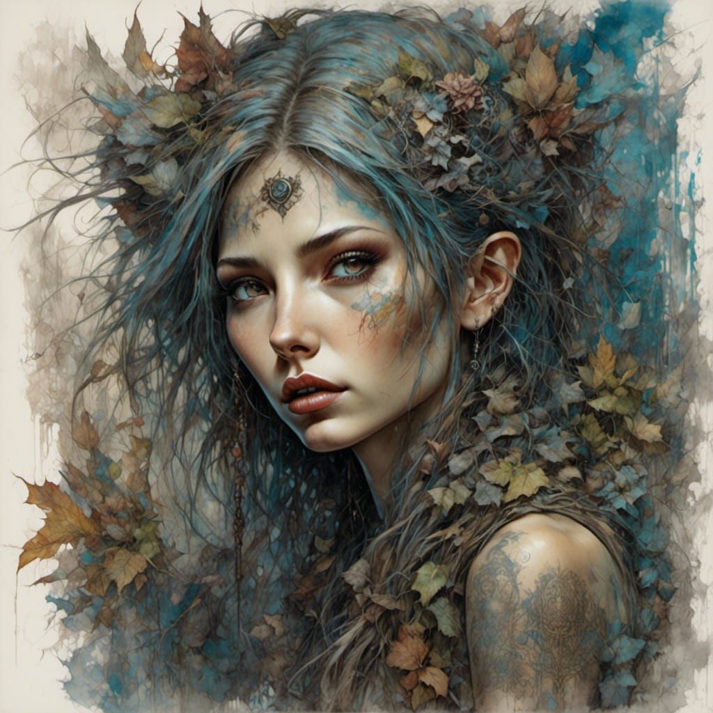 Pixie Punk Beauty in Grunge Fantasy Art