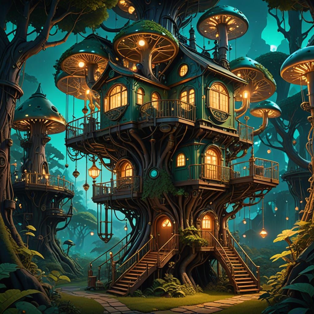 Industrial Wonderland in Deep Forest