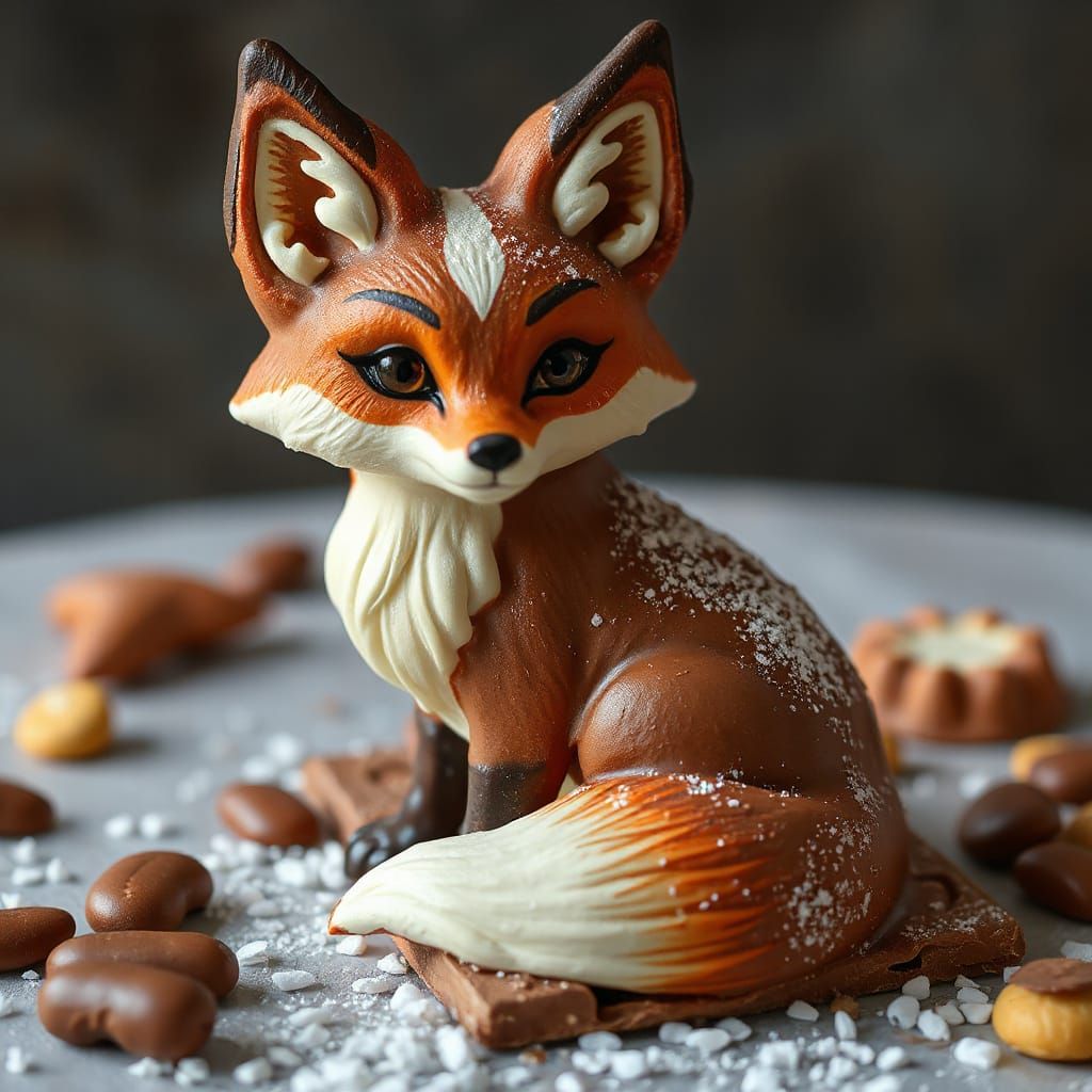 Chocolate Fox Generated by AI