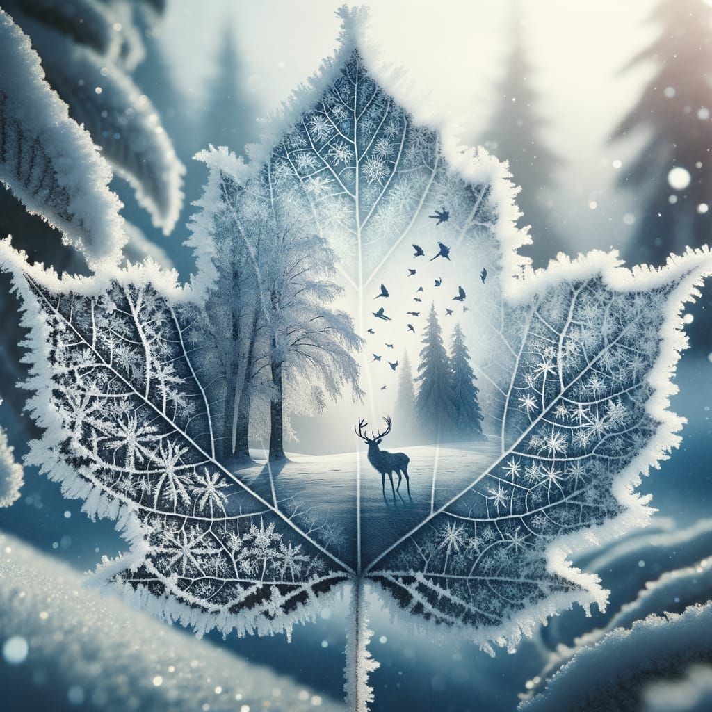 Frost-Covered Scenery