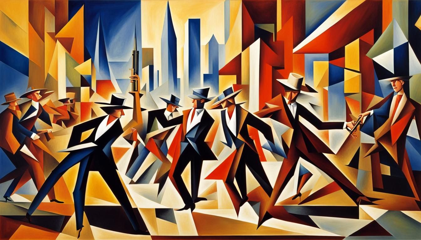 Western Gunfight in a Sci-Fi Metropolis