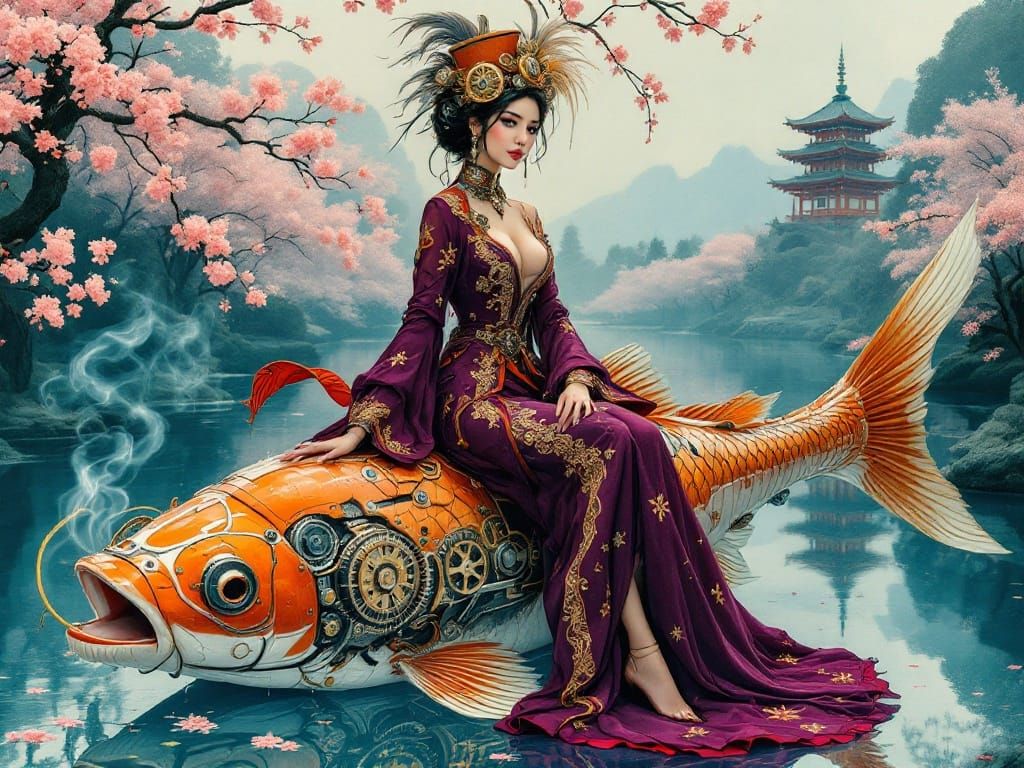 Steampunk Serenade in Japanese Splendor