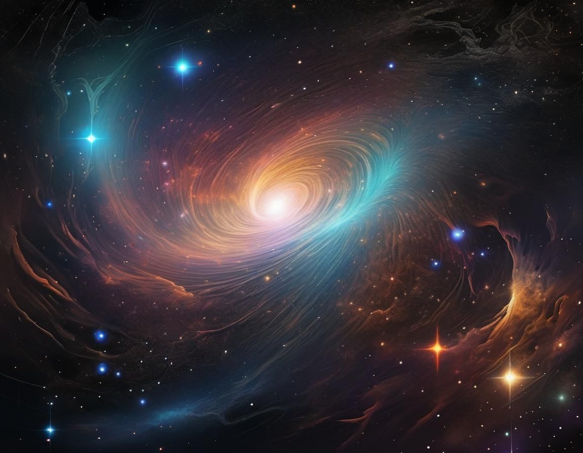 Hyperrealistic Universe: Stars, Nebulas, and Black Holes