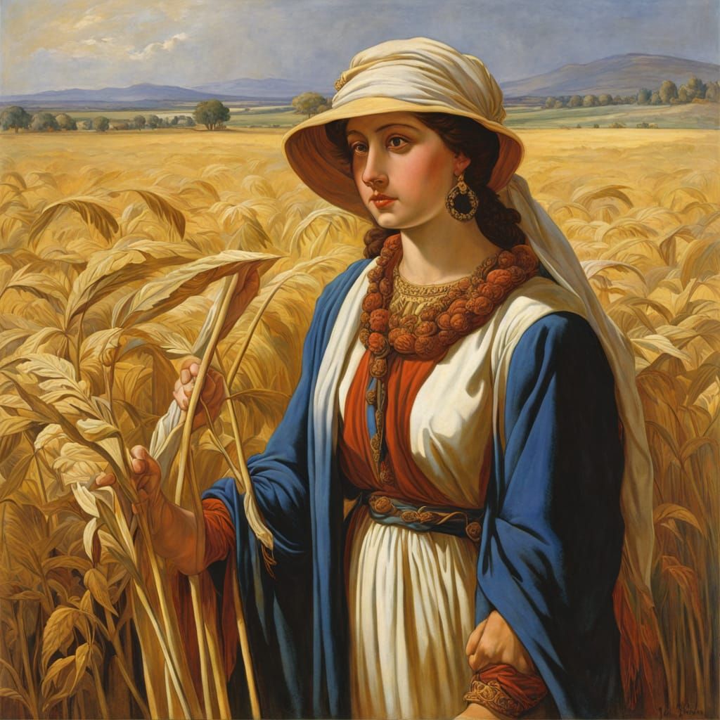 Ruth in Boaz's Field