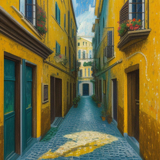 Vibrant Neo-Expressionist Cityscape