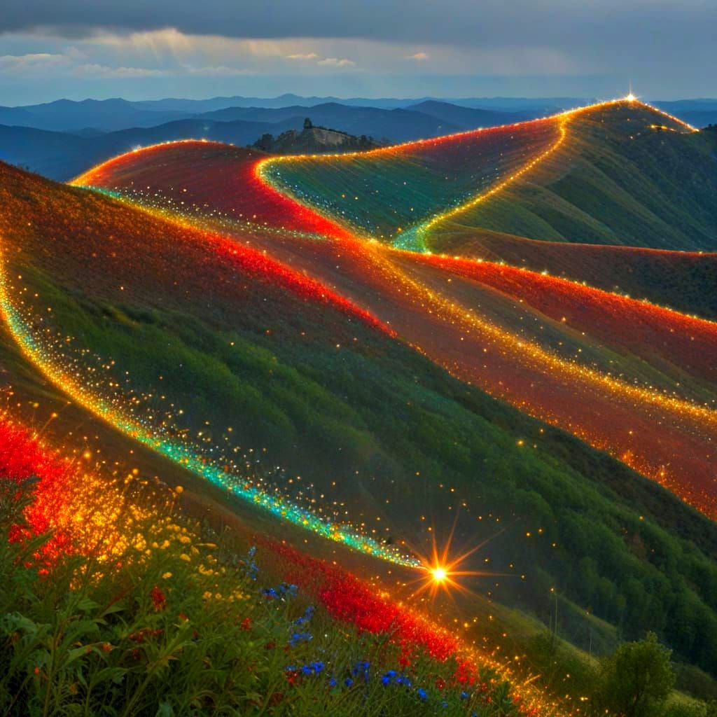 Celestial Harmonies in Vibrant Colors