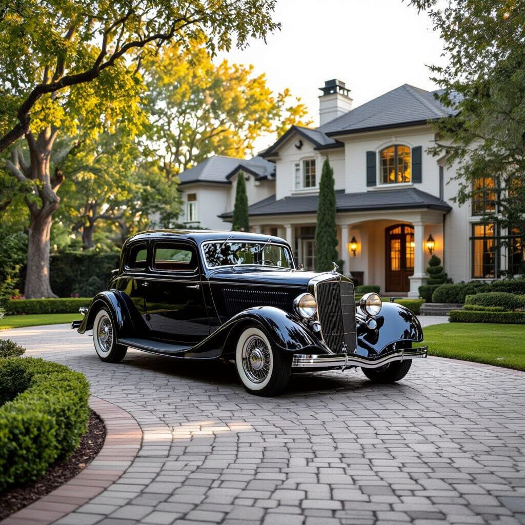 1934 Ford in a Picturesque Setting
