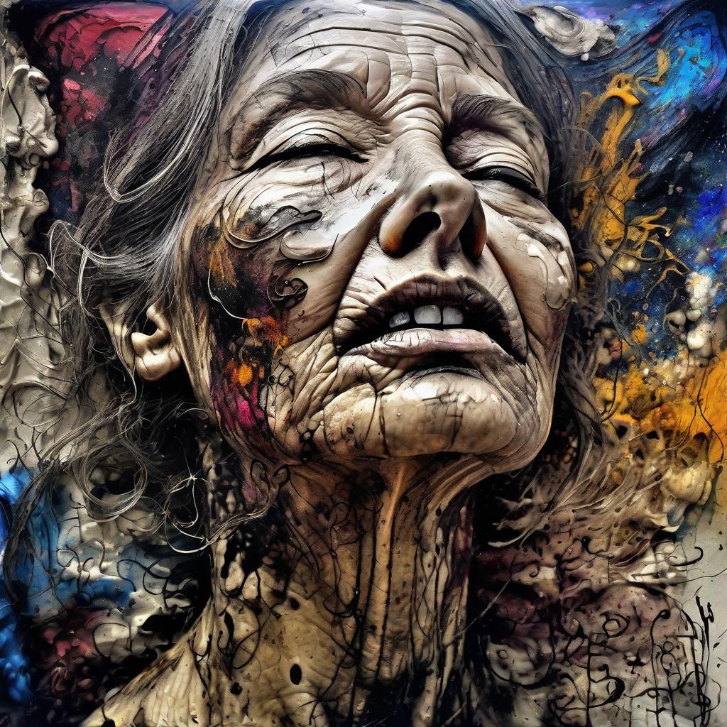 Surreal Expressionist Landscape of Forgotten Wars