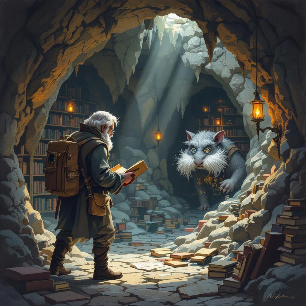 Wumpus Librarian in Subterranean Library