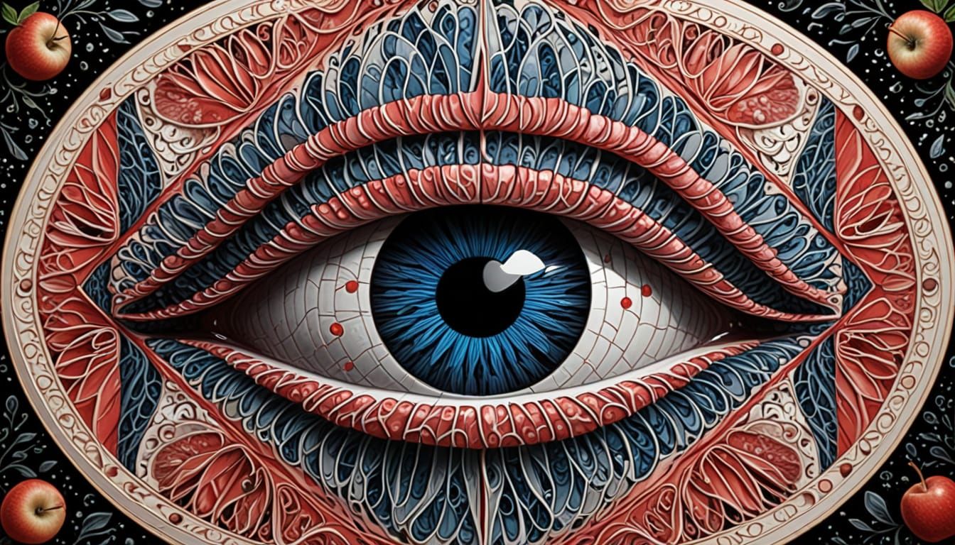 Vibrant Red Apple in Perfect Summer Light