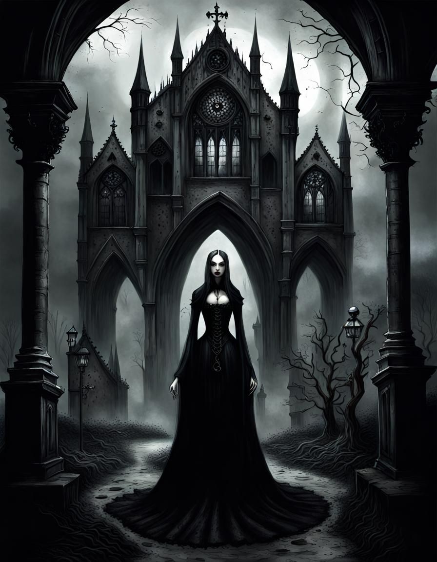 Evil world evil things gothic art