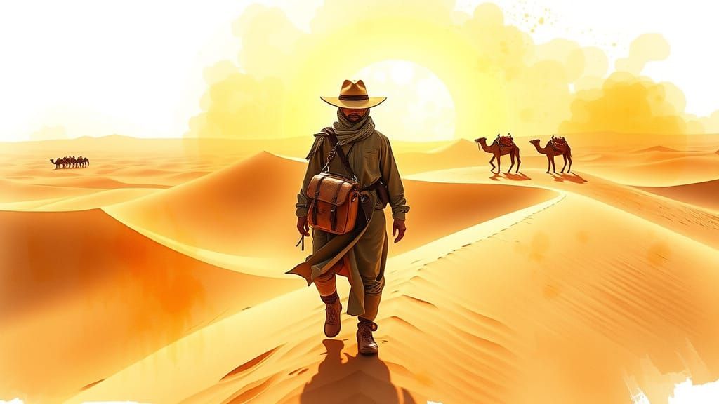 Sahara Nomad Journey Across Endless Sands