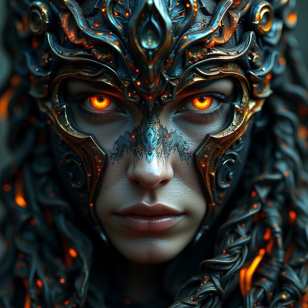 Mythological Goddess Portrait in Cinematic Style