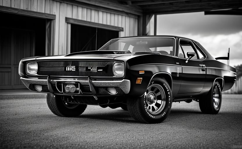 General Lee Dodge Charger: Hyperrealistic Photography