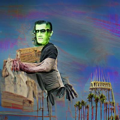 Frankenstein's Monster Visits Hollywood